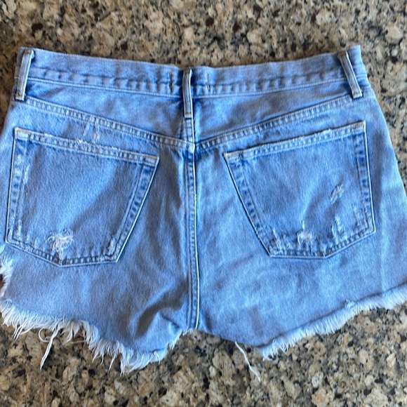 AGolde Los Angeles “Parker” Cut Off Denim Shorts Womens Size 29 - Picture 5 of 9